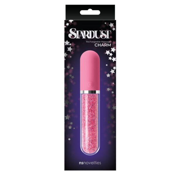 Wibrujący pocisk NS Novelties Stardust Różowy - obrazek 4