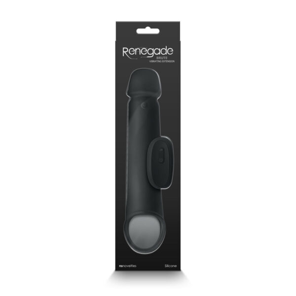 Nakładka na penisa NS Novelties Renegade Czarny Ø 4,4 cm - obrazek 3