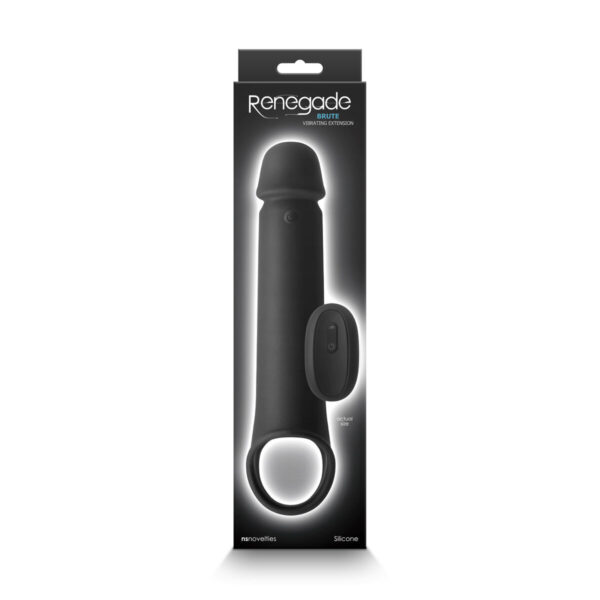 Nakładka na penisa NS Novelties Renegade Czarny Ø 4,4 cm - obrazek 5