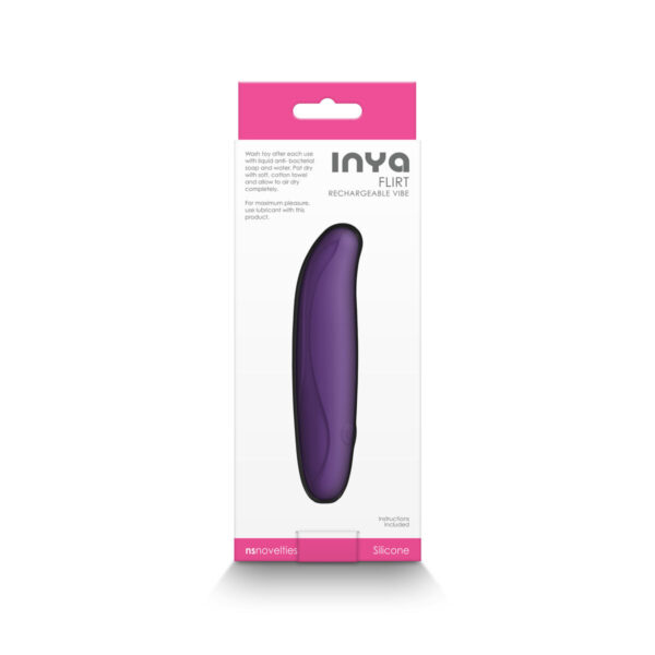 Mini Wibrator NS Novelties Inya Flirt Fioletowy - obrazek 5