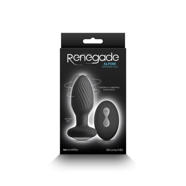 Zatyczka Analna NS Novelties RENEGADE ALPINE Czarny - obrazek 3