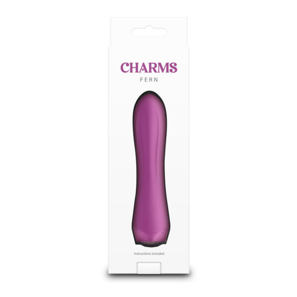 Mini Wibrator NS Novelties Charms Fern Ruby Czerwony - obrazek 3