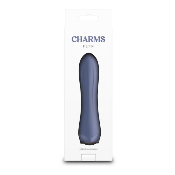 Mini Wibrator NS Novelties Charms Fern Gray Szary - obrazek 3