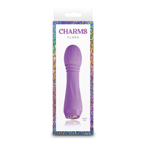 Mini Wibrator NS Novelties Charms Flora Fioletowy Różowy - obrazek 4