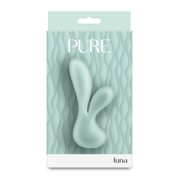 Wibrator Podwójnej Stymulacji NS Novelties Pure Luna Kolor Zielony - obrazek 3