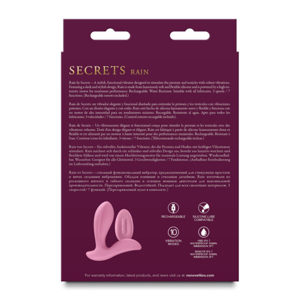 Wibrator analny NS Novelties Secrets Niebieski - obrazek 3