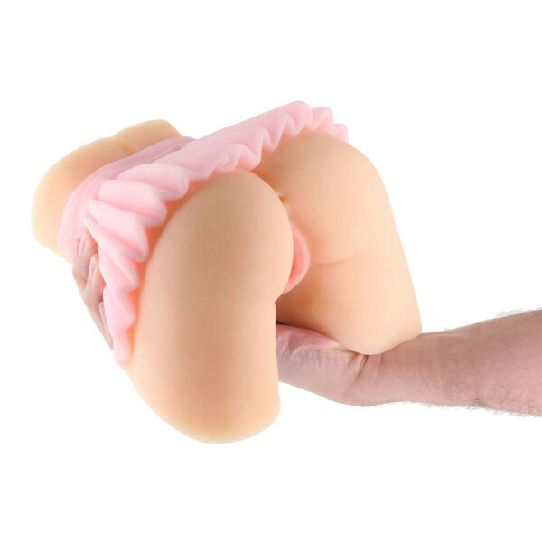 Endurance masturbator w kształcie tyłka NS Novelties Senna White Mięso - obrazek 3