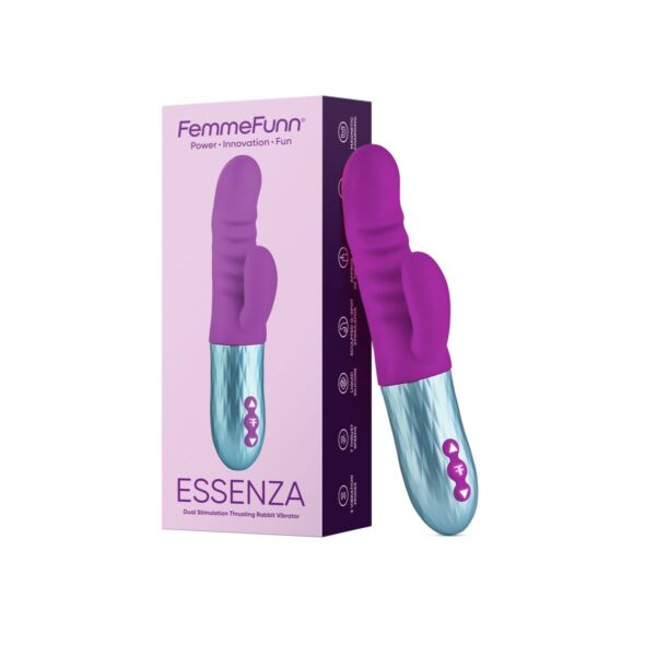 Wibrator Podwójnej Stymulacji FemmeFunn Essenza Fioletowy - obrazek 2