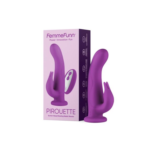 Wibrator Podwójnej Stymulacji FemmeFunn Pirouette Fioletowy - obrazek 2