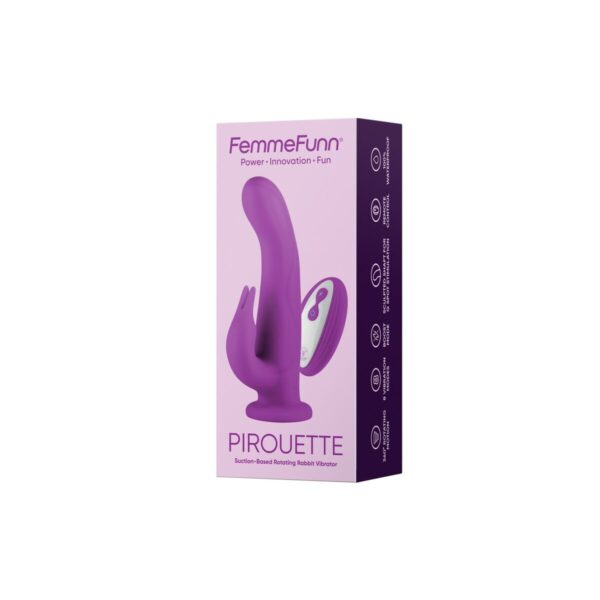 Wibrator Podwójnej Stymulacji FemmeFunn Pirouette Fioletowy - obrazek 3
