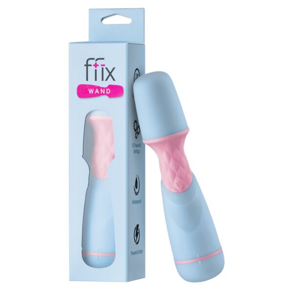 Mini Wibrator FemmeFunn Ffix Wand Niebieski - obrazek 7