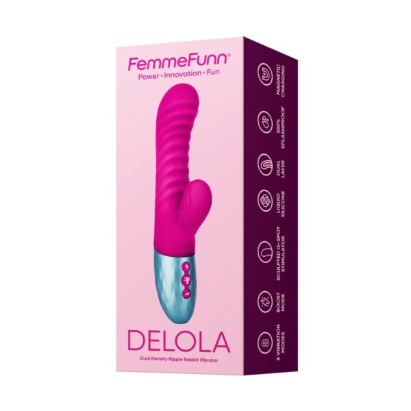 Wibrator Podwójnej Stymulacji FemmeFunn Delola Różowy - obrazek 8