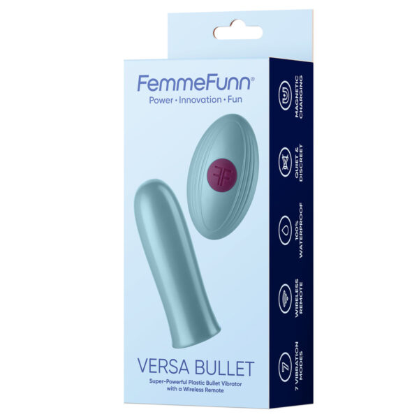 Wibrujący pocisk FemmeFunn Versa Bullet Niebieski - obrazek 5