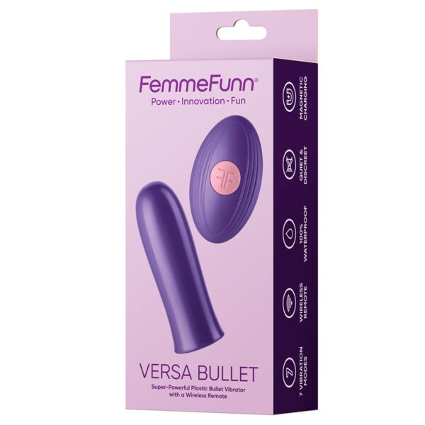 Wibrujący pocisk FemmeFunn Versa Bullet Fioletowy - obrazek 5