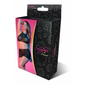 Zestaw bielizny Exposed Czarny (S/M)