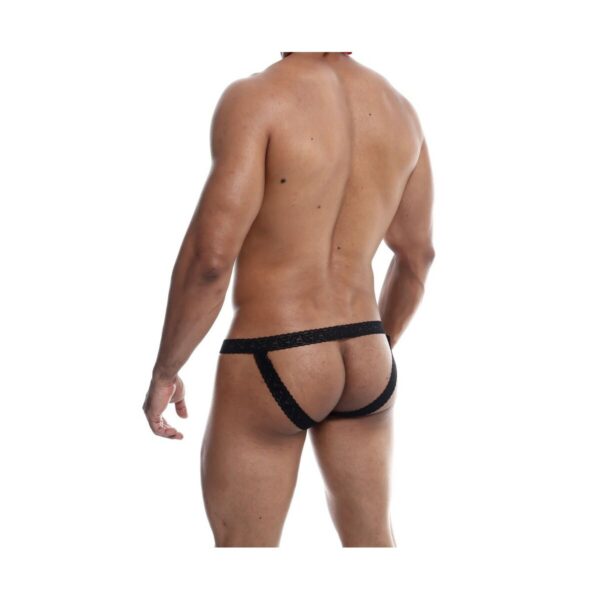 Stringi Mob Eroticwear Czarny L/XL - obrazek 2