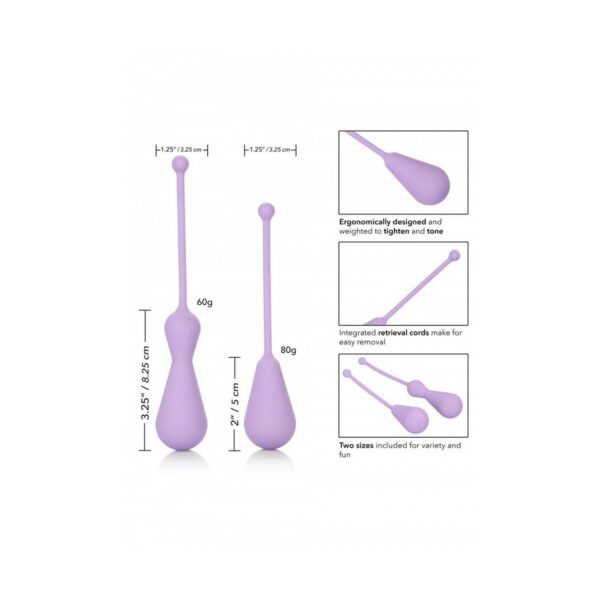 kulki orgazmowe California Exotic Novelties Liliowy - obrazek 5