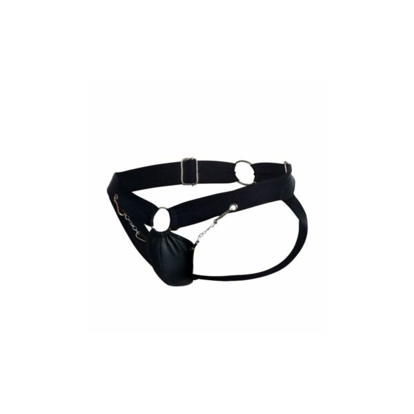 Stringi Mob Eroticwear Czarny - obrazek 7