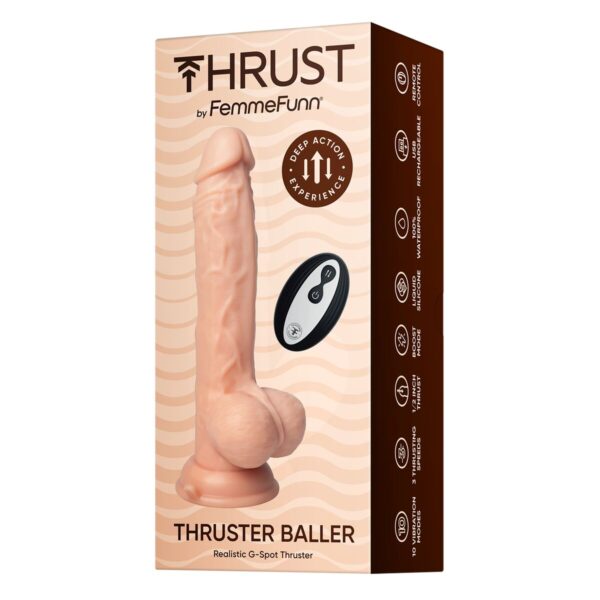 Realistyczny wibrator FemmeFunn Thrust Silikon ABS Ø 4,1 cm (15,7 cm) - obrazek 8