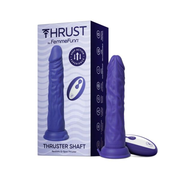 Realistyczne dildo FemmeFunn Fioletowy - obrazek 4