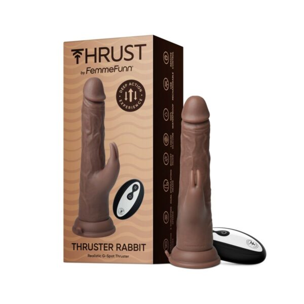 Realistyczne dildo FemmeFunn Brązowy - obrazek 2