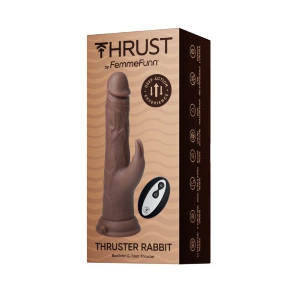 Realistyczne dildo FemmeFunn Brązowy - obrazek 5
