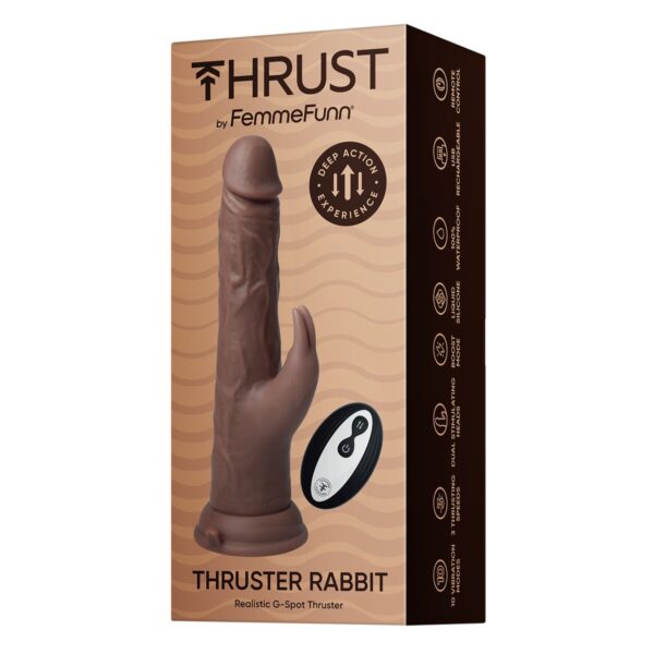Realistyczne dildo FemmeFunn Brązowy - obrazek 8