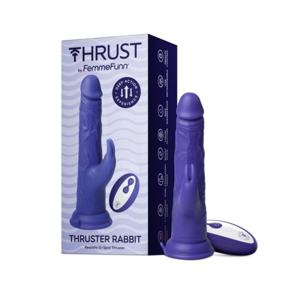 Realistyczne dildo FemmeFunn Fioletowy - obrazek 2