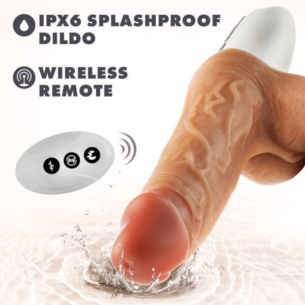 Realistyczne dildo Blush Dr Skin Silikon Ø 3,6 cm (13,9 cm) - obrazek 4