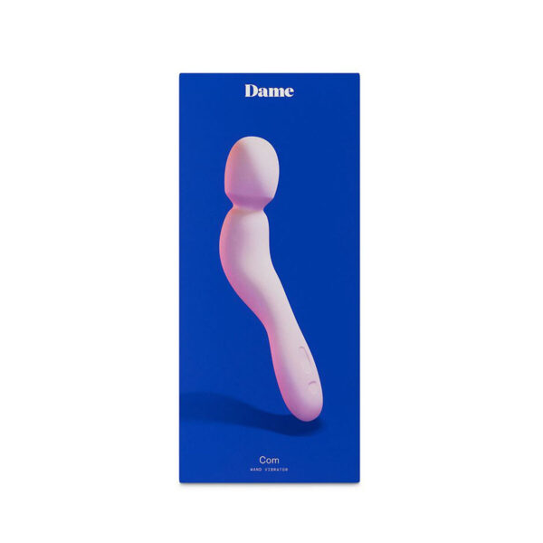 Wibrator Dame Com Wand Massager Quartz Biały Różowy - obrazek 3