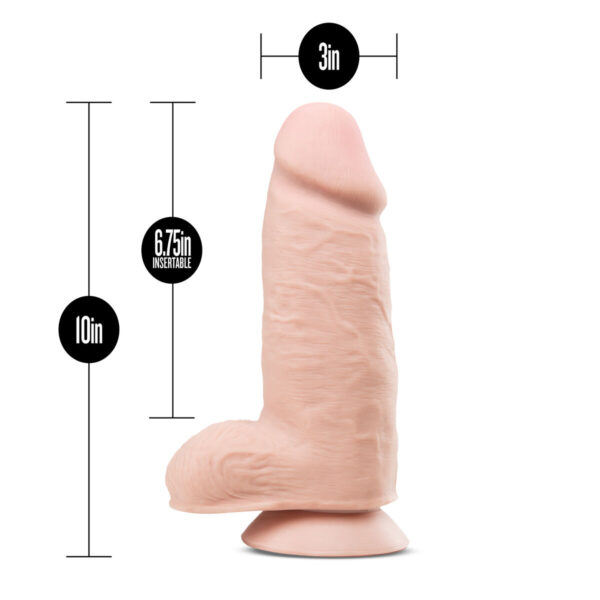 Realistyczne dildo Blush Au Naturel TPE Ø 7,6 cm - obrazek 4