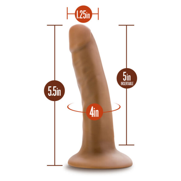 Realistyczne dildo Blush Dr Skin Silikon Ø 3,2 cm (12,7 cm) - obrazek 4