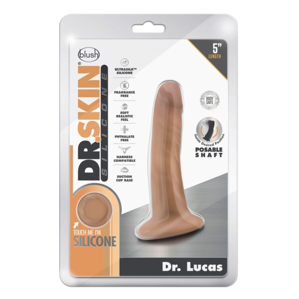 Realistyczne dildo Blush Dr Skin Silikon Ø 3,2 cm (12,7 cm) - obrazek 6