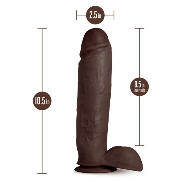 Realistyczne dildo Blush Au Naturel TPE Ø 5,8 cm (21,5 cm) - obrazek 3