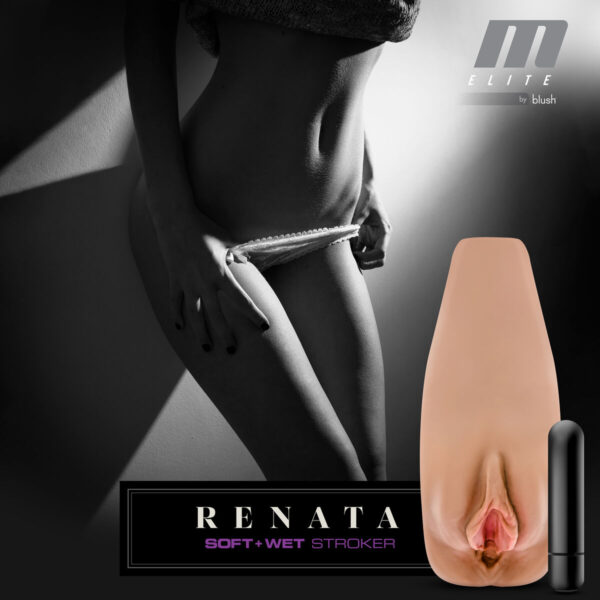 Endurance masturbator w kształcie tyłka Blush M for Men Renata Brązowy - obrazek 4