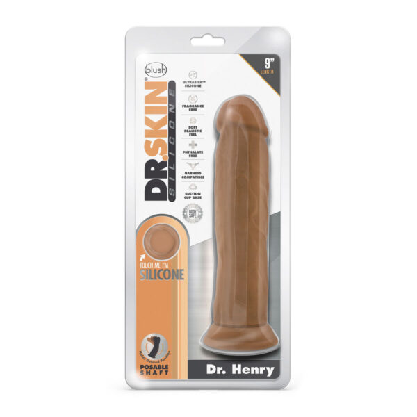 Realistyczne dildo Blush Dr Skin Silikon Ø 5 cm (21,5 cm) - obrazek 6