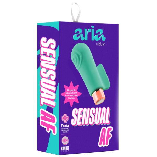 Wibrujący pocisk Blush Aria Sensual Kolor Zielony - obrazek 7
