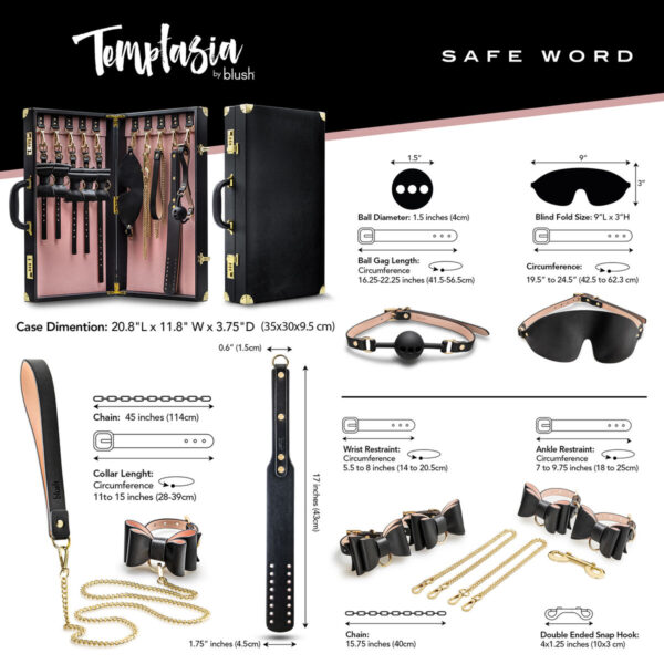Set Erotyczny Niewolnictwo Blush Temptasia - obrazek 3