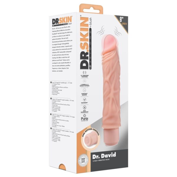 Realistyczne dildo Blush Dr Skin Silikon ABS Ø 5 cm (17,7 cm) (21,5 cm) - obrazek 8