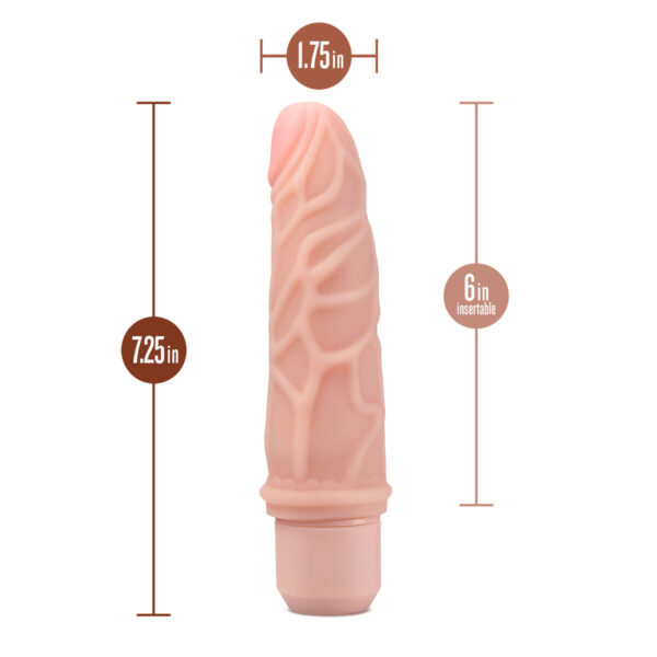 Realistyczne dildo Blush Dr Skin Silikon ABS Ø 4,3 cm (15,2 cm) (19 cm) - obrazek 6
