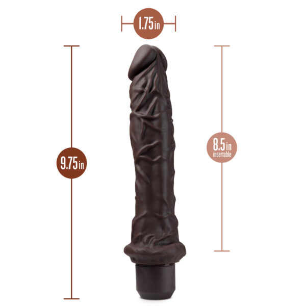 Realistyczne dildo Blush Dr Skin Silikon ABS Ø 4,9 cm (21,5 cm) - obrazek 6