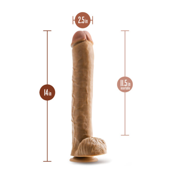 Realistyczne dildo Blush Dr Skin PVC Ø 6,3 cm (29,2 cm) - obrazek 3