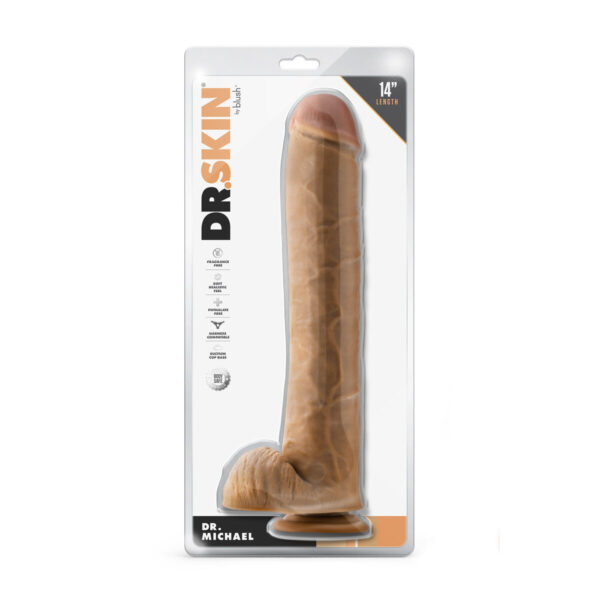 Realistyczne dildo Blush Dr Skin PVC Ø 6,3 cm (29,2 cm) - obrazek 6
