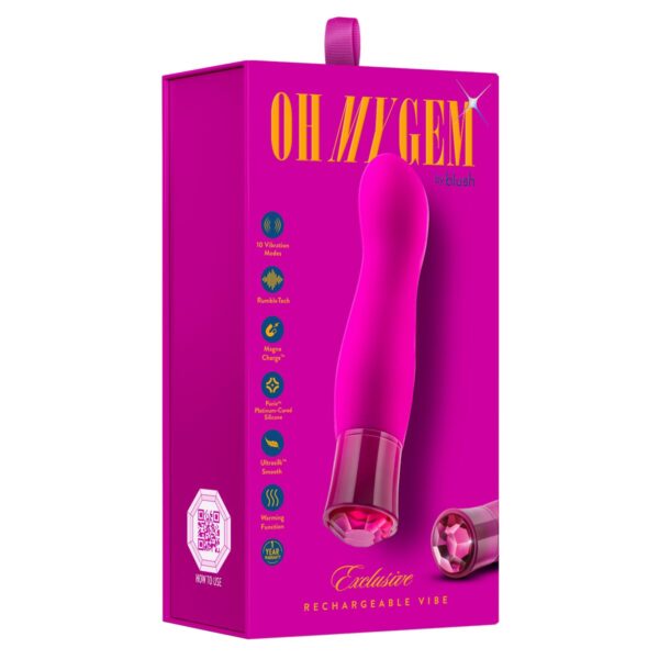 Mini Wibrator Blush Oh My Gem Exclusive Różowy - obrazek 4