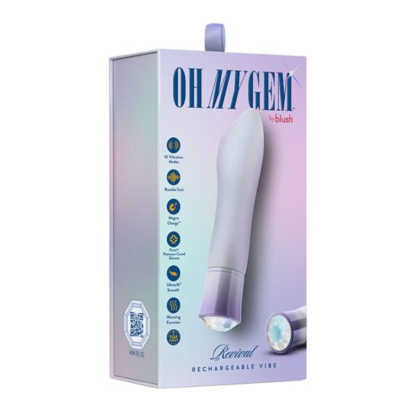 Mini Wibrator Blush Gem Revival Fioletowy - obrazek 6