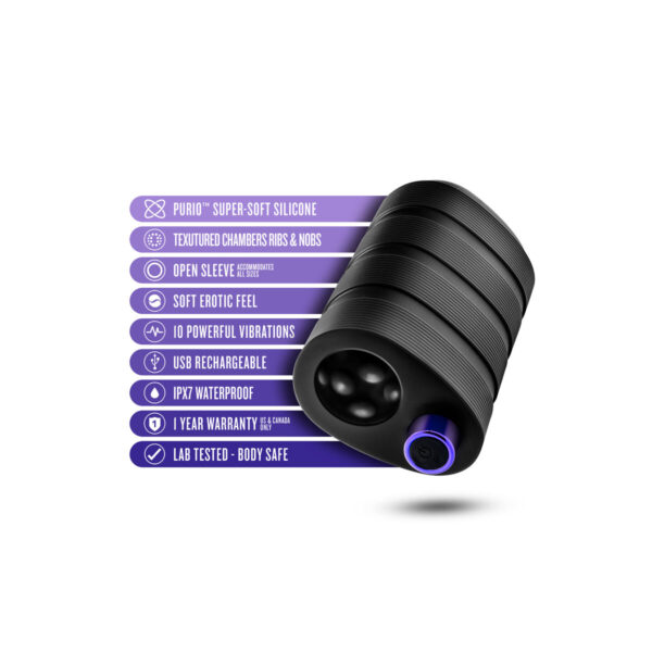 Endurance masturbator w kształcie tyłka Blush M for Men Strok Czarny - obrazek 8