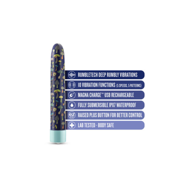 Wibrujący pocisk Blush Limited Addiction Niebieski - obrazek 6