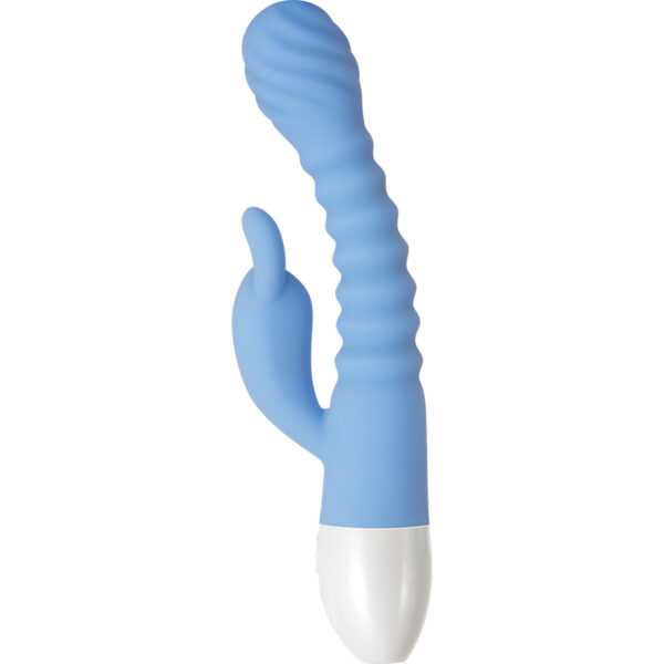 Wibrator punktu G Evolved Bunny Niebieski - obrazek 8