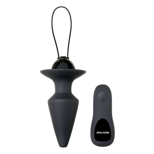Zatyczka Analna Evolved Plug & Play Czarny - obrazek 3