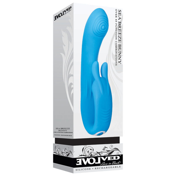 Wibrator punktu G Evolved Bunny Niebieski - obrazek 7